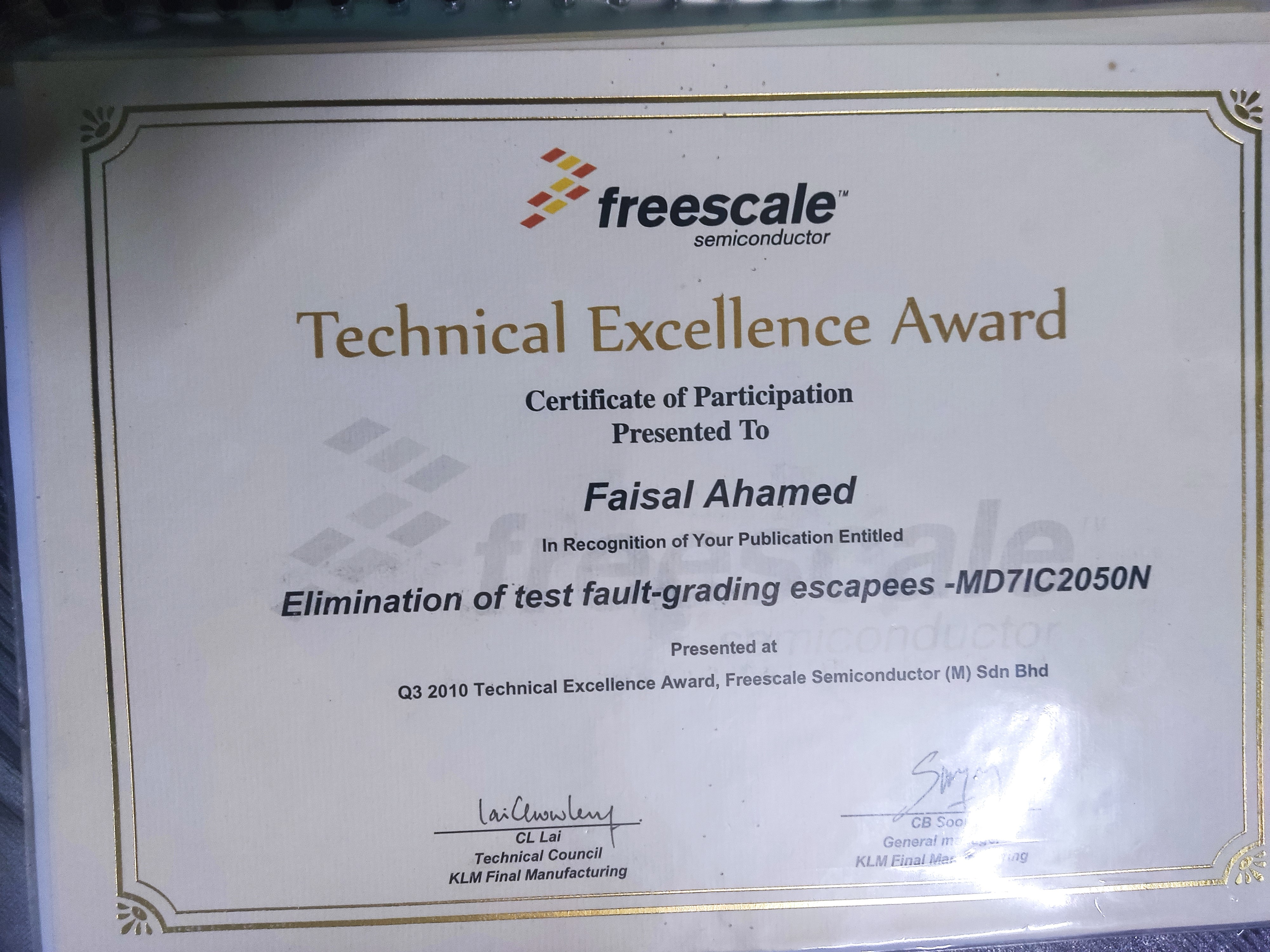 Elimination Of Test Fault-Grading Escapees-MD7IC2050N 