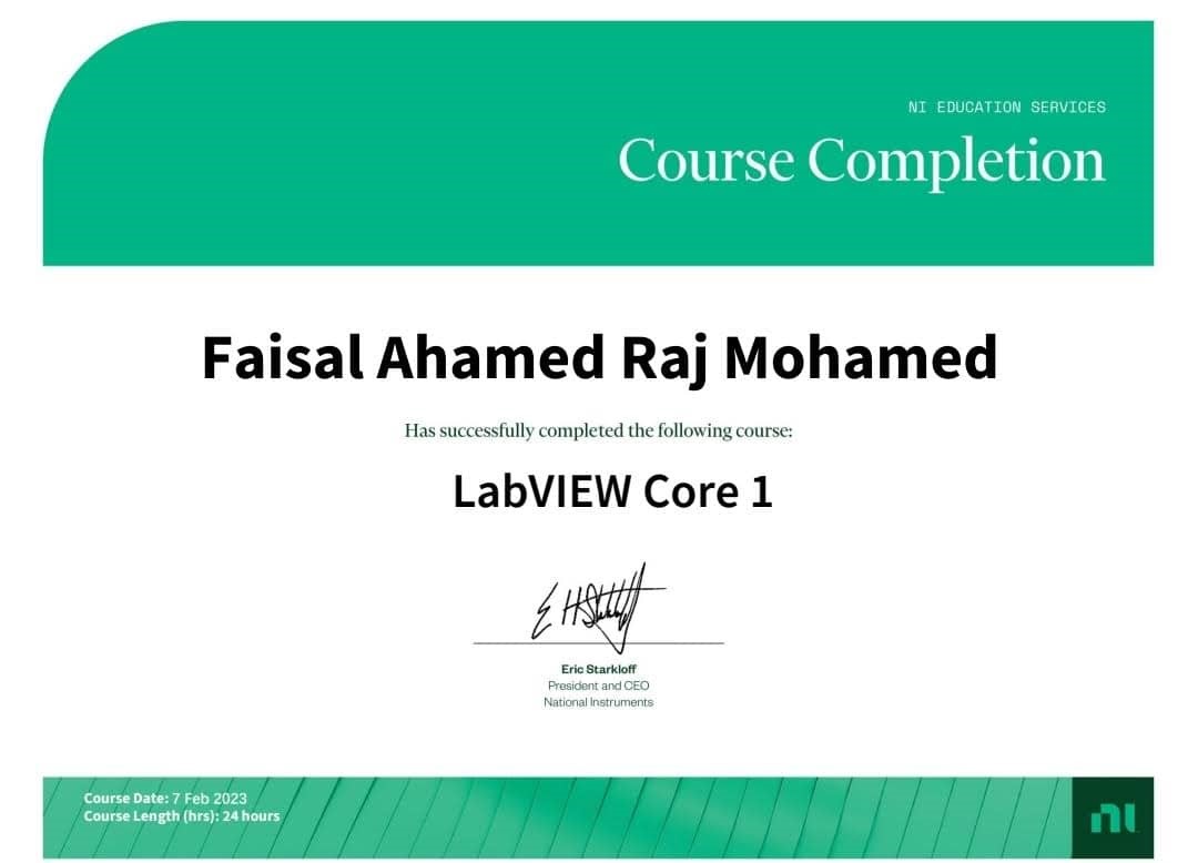  NI Labview Code Developer Certification